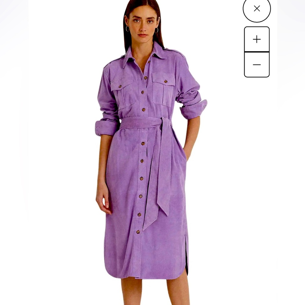 Ralph Lauren Suede Shirtdress